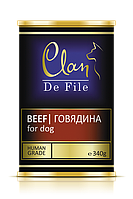 Clan De File консервы для собак (с говядиной) 340 гр.