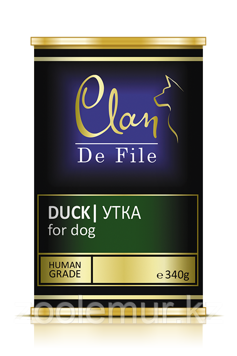 Clan De File консервы для собак (с уткой) 340 гр.