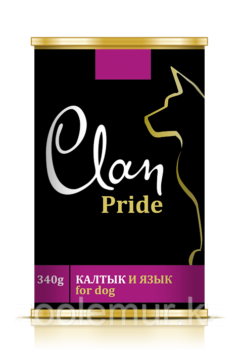Clan Pride консервы для собак (говяжий калтык и язык) 340 гр.
