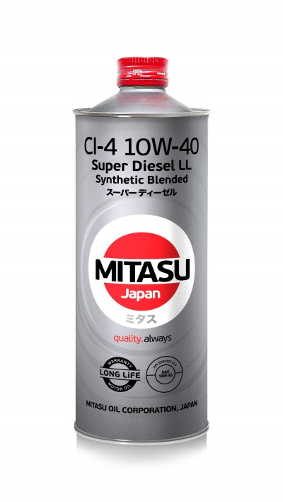 Моторное масло Mitasu Super Diesel CI-4 10W-40 Synthetic Blended 1L