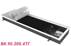 Внутрипольный конвектор отопления без вентилятора ВК.90.300.4ТГ