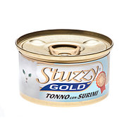Stuzzy Gold консервы для кошек (кусочки тунца с крабовыми палочками в собственном соку) 85 гр.