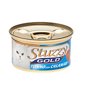 Stuzzy Gold консервы для кошек (кусочки тунца с кальмарами в собственном соку) 85 гр.