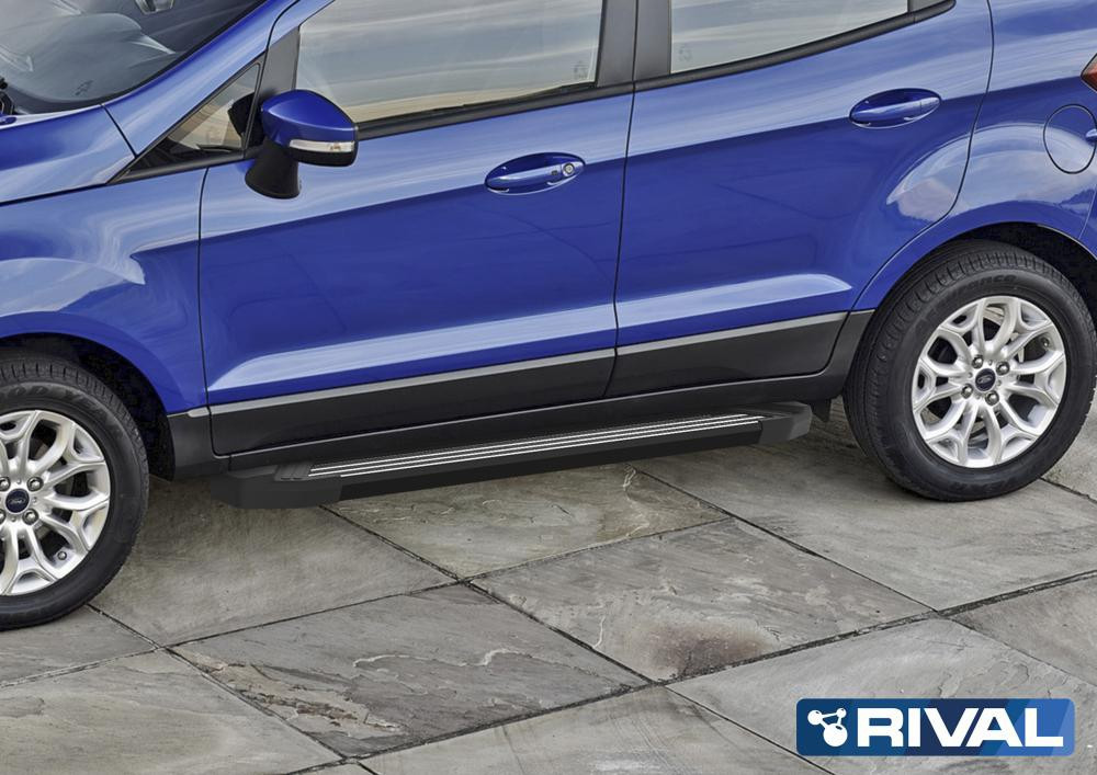 Пороги на Ford Ecosport 2018-2022  "Black"