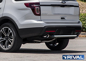 Защита заднего бампера Ford Explorer 2011-2015 d57