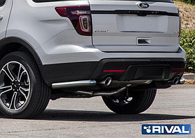 Защита заднего бампера Ford Explorer 2011-2015 d57 уголки