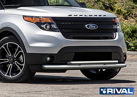 Защита переднего бампера Ford Explorer 2011-2015 d76+d57