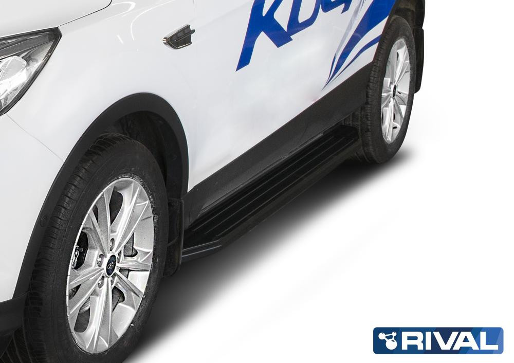 Пороги на Ford Kuga 2013-2016-  "Premium-Black", фото 1