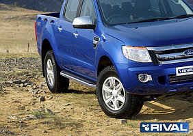 Пороги на Ford Ranger 2012-2015  "Premium"