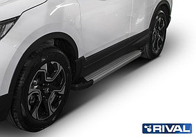 Пороги на Honda CR-V, 5-е поколение 2017-  "Silver"