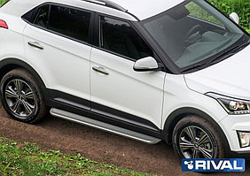 Пороги с листом Hyundai Creta 2016- d57