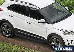 Пороги на Hyundai Creta 2016-  "Premium-Black"