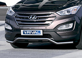 Защита переднего бампера Hyundai Grand Santafe 2012-2016 d57 волна