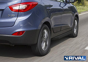 Пороги на Hyundai IX35 2010-2013-2015 "Premium-Black"