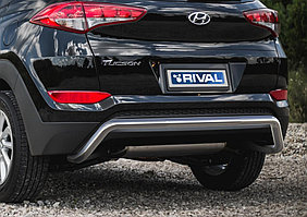 Защита заднего бампера Hyundai Tucson 2015-2018 d57 скоба