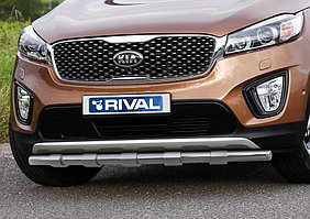 Защита переднего бампера Kia Sorento Prime 2015-2017 d57 усиленная