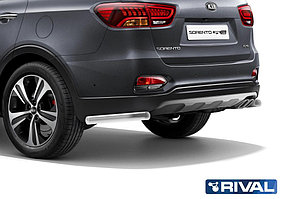 Защита заднего бампера Kia Sorento Prime V - 2.2d 2018- d57