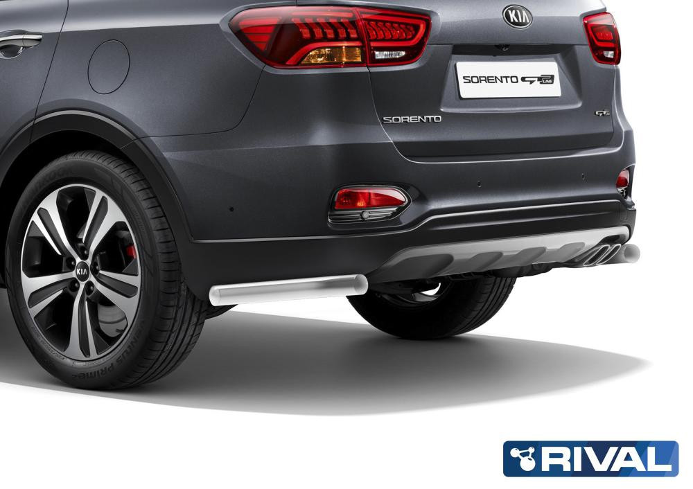 Защита заднего бампера Kia Sorento Prime V - 2.2d 2018- d57