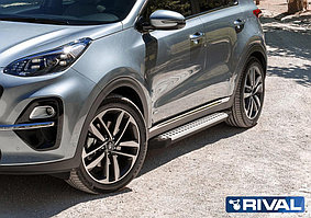 Пороги на Kia Sportage 2016-2021 "Bmw-Style"