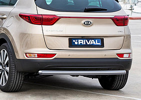 Защита заднего бампера Kia Sportage, кроме GT-Line 2016-2018 d57
