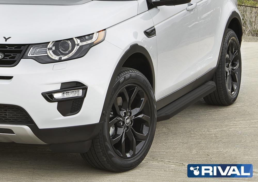Пороги на Land Rover Discovery Sport 2014-  "Premium-Black"