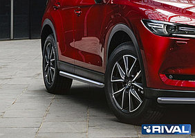 Защита порогов Mazda CX-5 2017- d42