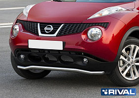 Защита переднего бампера Nissan Juke, FWD 2010-2014 d57 волна