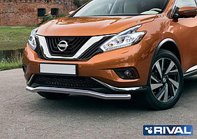 Защита переднего бампера Nissan Murano 2016- d57 волна