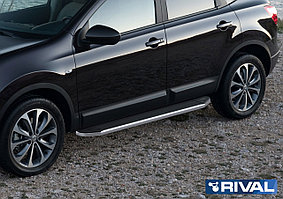 Пороги на Nissan Qashqai 2010-2013 "Premium"