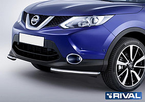 Защита переднего бампера Nissan Qashqai 2013- d57 уголки