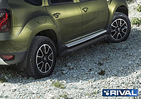 Пороги на Renault Duster 2010-2022 "Black"