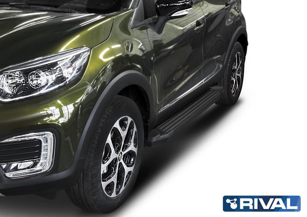 Пороги на Renault Kaptur 2016-2022  "Black"
