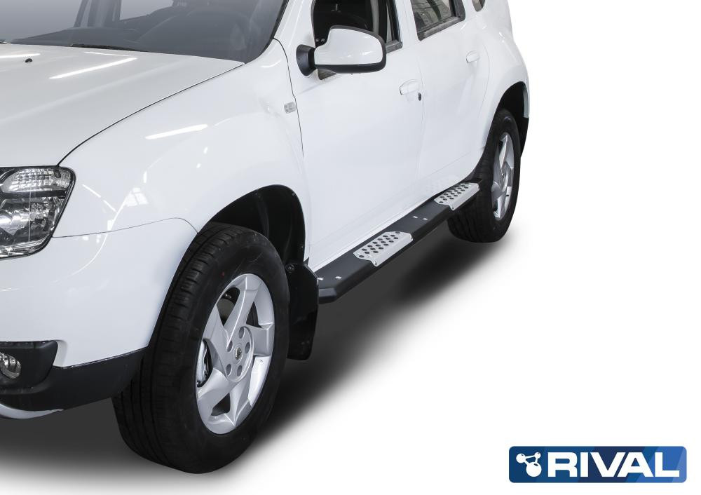 Алюминиевые пороги Renault Duster 2010+