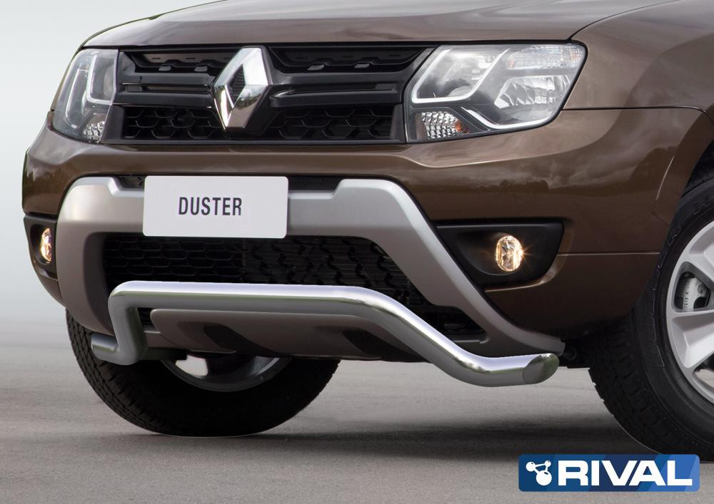 Защита переднего бампера Renault Duster 2015- d57 волна