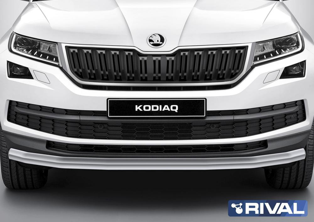 Защита переднего бампера Skoda Kodiaq 2017- d57