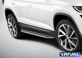 Пороги на Skoda Kodiaq 2017- "Premium"