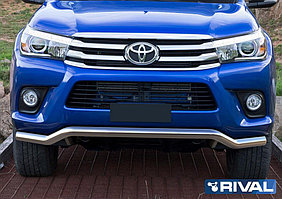 Защита переднего бампера Toyota Hilux , кроме Exclusive 2015- d57 волна (кроме Exclusive)