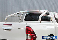 Защита переднего бампера Toyota Hilux 2015- Дуги кузова RIVAL d76