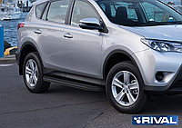 Пороги на Toyota Rav 4 2006-2013 "Premium-Black"