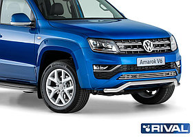 Защита переднего бампера Volkswagen Amarok 2016- d57 волна