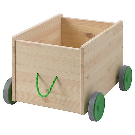 Контейнер д/игрушек ФЛИСАТ с колесиками ИКЕА, IKEA, фото 2