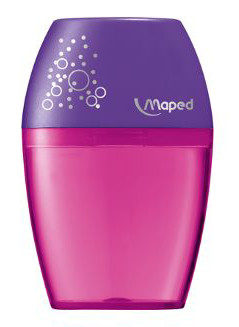 Точилка с контейнером Maped Shaker (на один карандаш) розовый - фото 1 - id-p65351086
