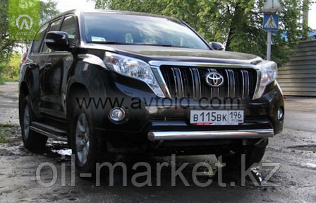 Защита переднего бампера короткая для Toyota Land Cruiser Prado 150 (2009-2017г), фото 2