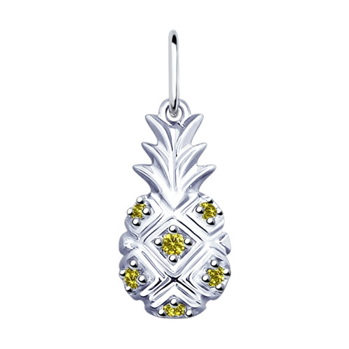 Серебряная подвеска с фианитом SOKOLOV 94032167