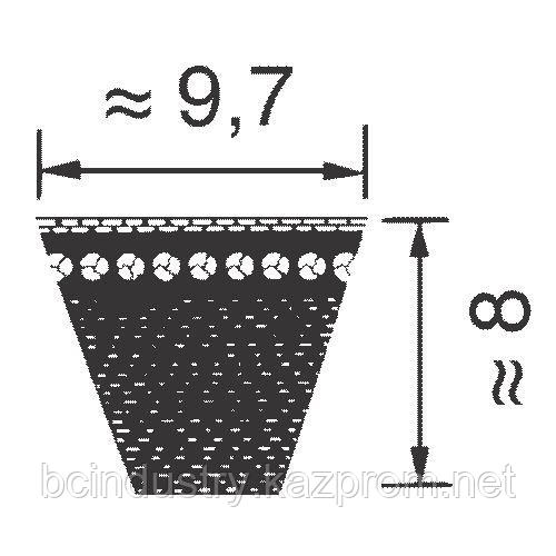 XPZ1562   ремень optibelt SUPER X-POWER