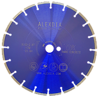 Сегментный диск по бетону (Laser)  цвет : синий  350D-40L-2.8T-10W-24S-32/25.4/20H