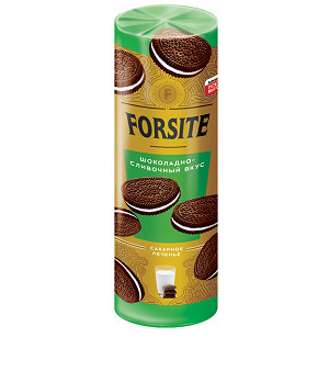«Forsite», печенье-сэндвич с шоколадно-сливочным вкусом, 208 г - фото 1 - id-p65374274