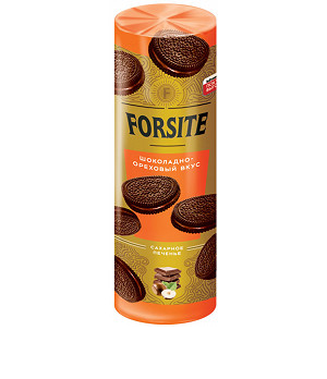 «Forsite», печенье сэндвич с шоколадно-ореховым вкусом, 208 г - фото 1 - id-p65374275