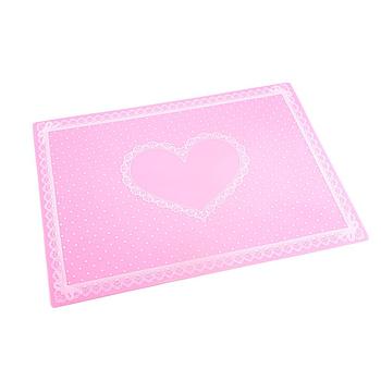 Силиконовый коврик для маникюра розовый/ бело-черный