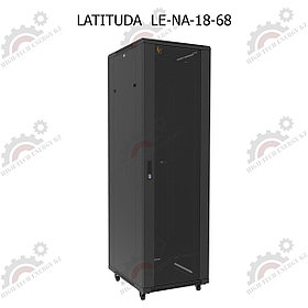 Шкаф серверный напольный  LATITUDA 18U, 600*800*899мм, цвет черный, передняя  дверь стеклянная